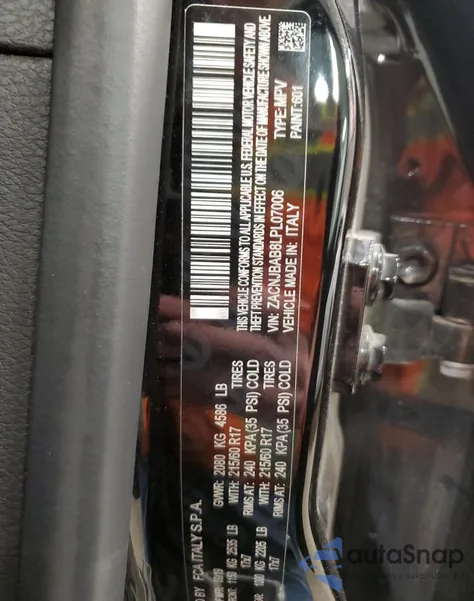 2020 Jeep Renegade Sport z USA, uszkodzony, nr VIN ZACNJBAB8LPL07006